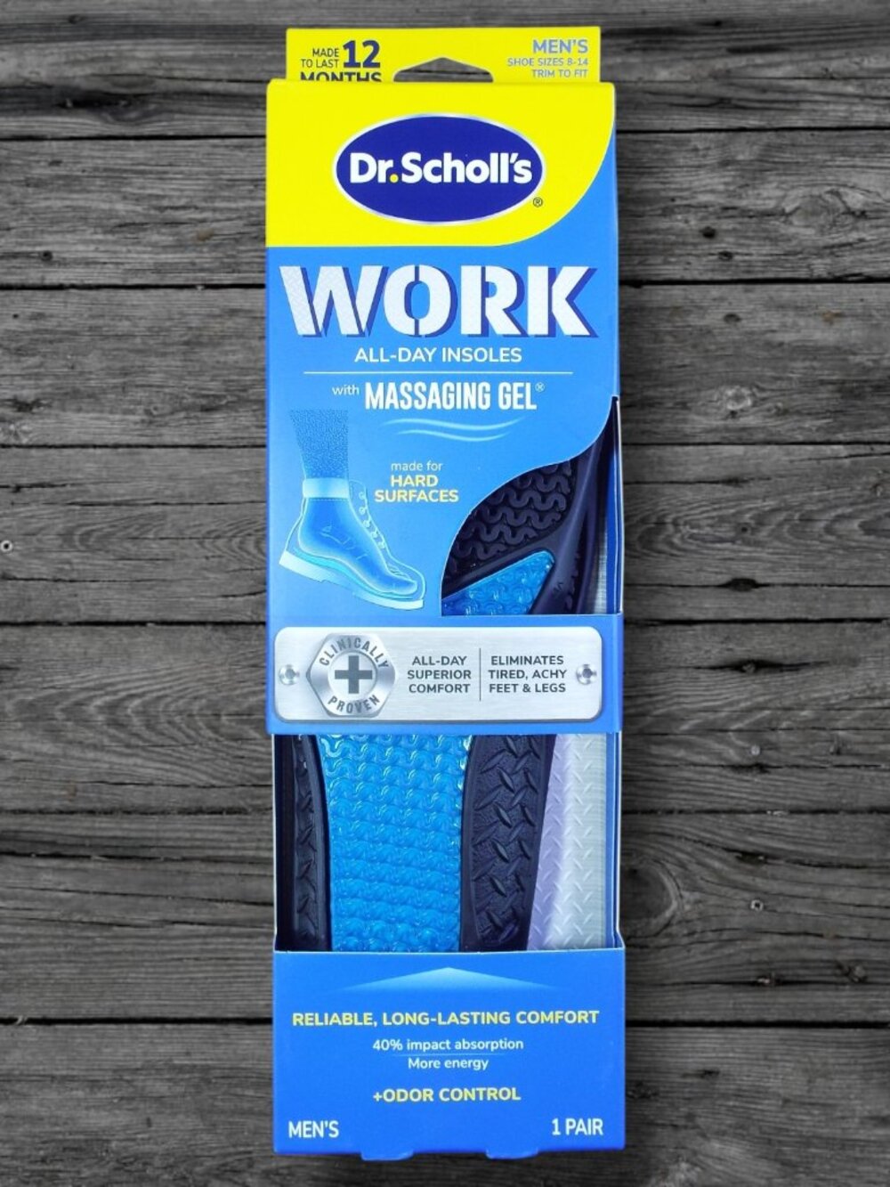 Dr. Scholl's Work All Day Insoles with Massaging Gel Insoles